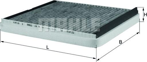 MAHLE LAK74 - SALONA FILTRS LAK74
