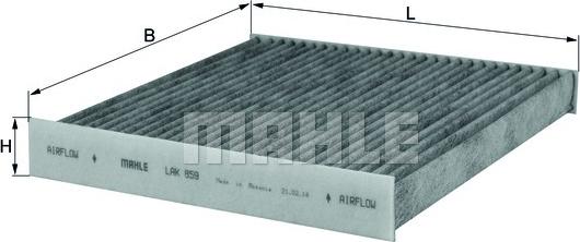 MAHLE LAK859 - SALONA FILTRS LAK859