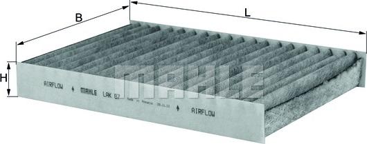 MAHLE LAK87 - CU2945 SALONA FILTRS