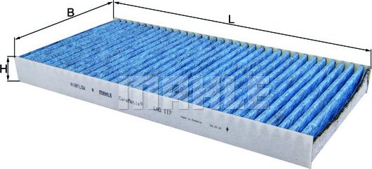 MAHLE LAO117 - Filtrs, Salona telpas
