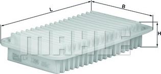 MAHLE LX1286 - GAISA FILTRS LX1286
