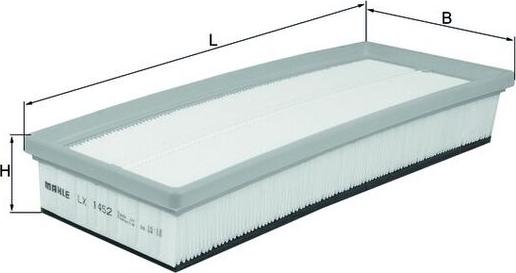 MAHLE LX1452 - C3282 GAISA FILTRS