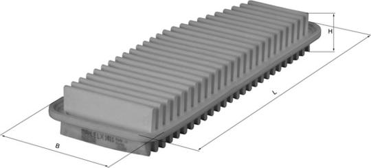 MAHLE LX1611 - GAISA FILTRS TOYOTA