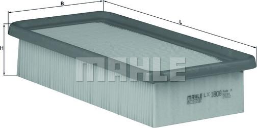 MAHLE LX1808 - GAISA FILTRS LX1808