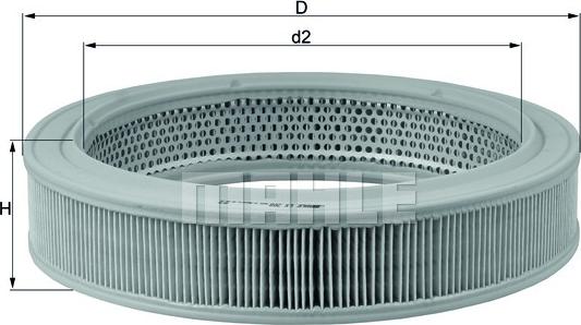 MAHLE LX208 - C2852-2 GAISA FILTRS