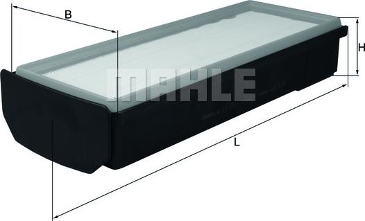 MAHLE LX2796/1 - GAISA FILTRS A1580
