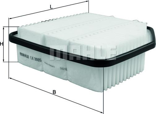 MAHLE LX3005 - GAISA FILTRS CAF100874P