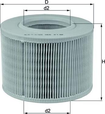 MAHLE LX330 - C18121 GAISA FILTRS