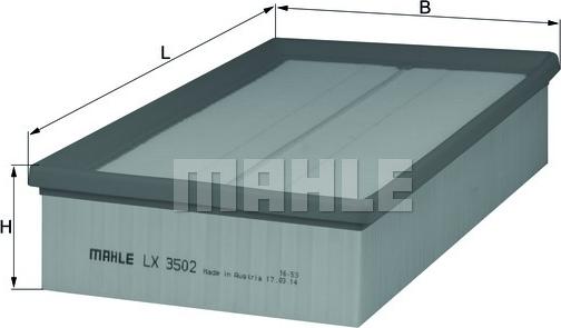 MAHLE LX3502 - C30005 GAISA FILTRS