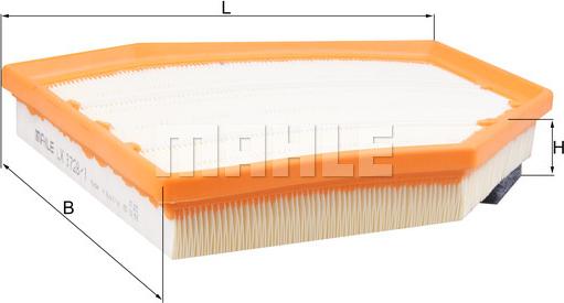 MAHLE LX3728/1 - GAISA FILTRS LX