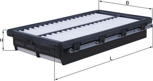 MAHLE LX4303 - GAISA FILTRS LX