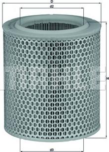 MAHLE LX478/1 - C17129 GAISA FILTRS