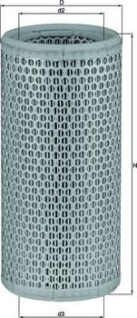 MAHLE LX502 - C1184 GAISA FILTRS