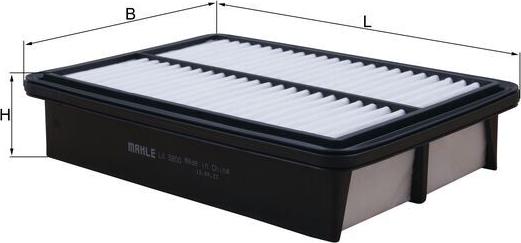MAHLE LX5800 - GAISA FILTRS LX5800
