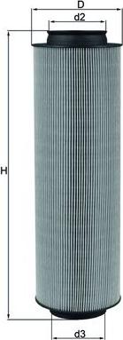 MAHLE LX791 - C11120 GAISA FILTRS