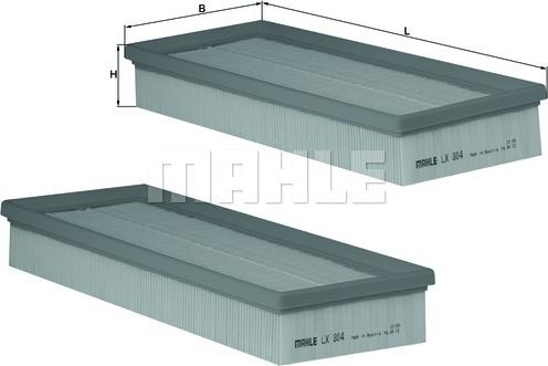 MAHLE LX804/S - GAISA FILTRS LX804-S