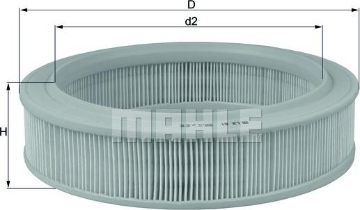 MAHLE LX81 - C2555-2 GAISA FILTRS