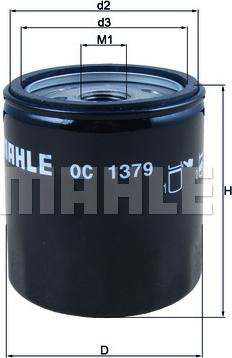 MAHLE OC1379 - EĻĻAS FILTRS MOTO