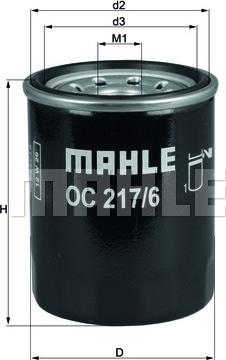 MAHLE OC217/6 - W610-1 EĻĻAS FILTRS