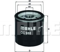 MAHLE OC988 - W712-83 EĻĻAS FILTRS