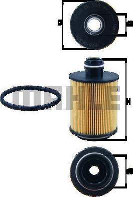MAHLE OX559D - EĻĻAS FILTRS ADW192102