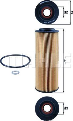 MAHLE OX775D - EĻĻAS FILTRS ADG02143