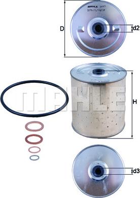 MAHLE OX85D - PF1155K EĻĻAS FILTRS