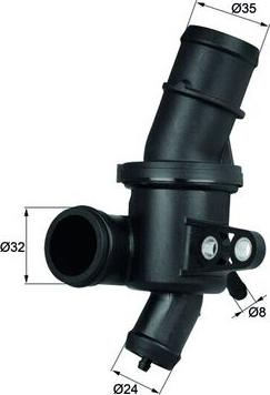 MAHLE TH480 - TERMOSTATS MB W169