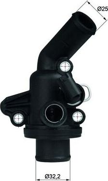 MAHLE TI1187 - TERMOSTATS 6515.87