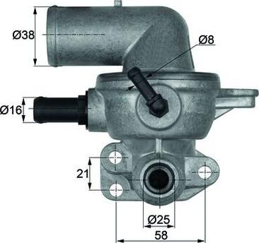 MAHLE TI13388D - TERMOSTATS VM C