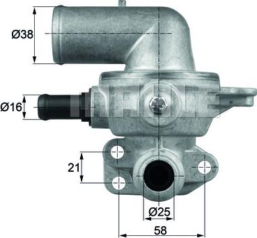 MAHLE TI 135 80D - TERMOSTATS