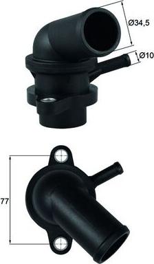 MAHLE TI24087D - MAHLE Thermostats TI