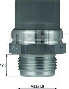 MAHLE TSW 9D - Termoslēdzis, Radiatora