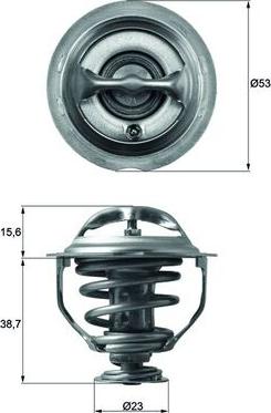 MAHLE TX11795D - TERMOSTATS AUDI A4