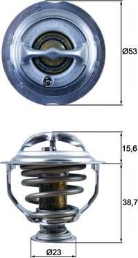 MAHLE TX12395D - TERMOSTATS VAG 1