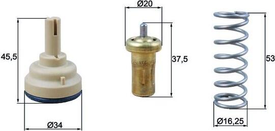 MAHLE TX 181 95D - Termostats