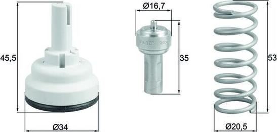 MAHLE TX 182 105D - Termostats