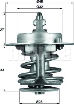 MAHLE TX6388 - Termostats, Dzesēšanas šķidrums
