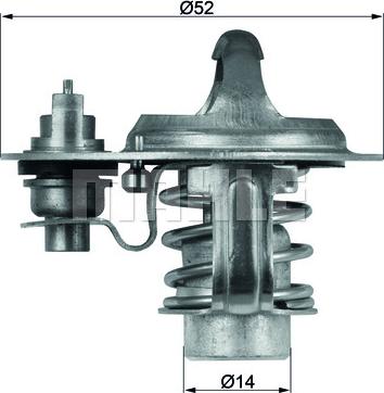 MAHLE TX7688D - Termostats, Dzesēšanas šķidrums