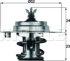 MAHLE TX788DS - Termostats, Dzesēšanas šķidrums