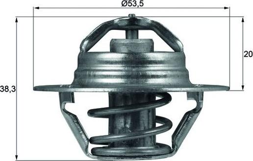MAHLE TX8888D - Termostats, Dzesēšanas šķidrums