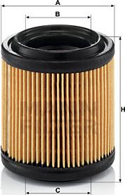 MAHLE LX279 - C710-1 GAISA FILTRS
