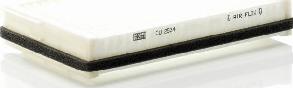 Mann-Filter CU2534 - Filtrs, Salona telpas