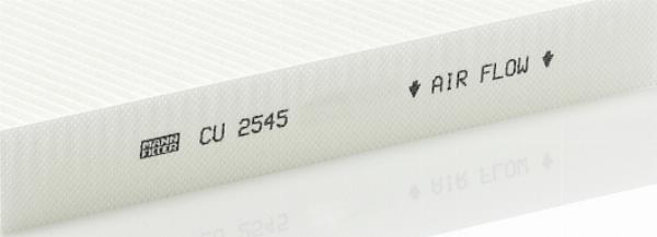 Mann-Filter CU2545 - Filtrs, Salona telpas