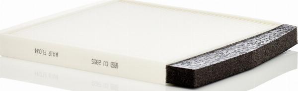Mann-Filter CU2855 - Filtrs, Salona telpas