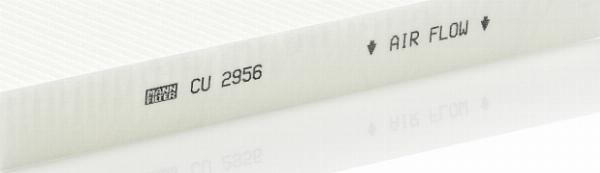 Mann-Filter CU2956 - Filtrs, Salona telpas