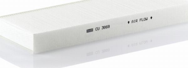 Mann-Filter CU3869 - Filtrs, Salona telpas