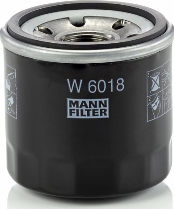 Mann-Filter W6018 - Eļļas filtrs