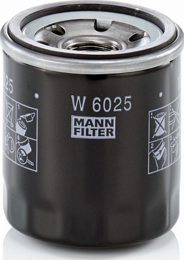 Mann-Filter W6025 - Eļļas filtrs
