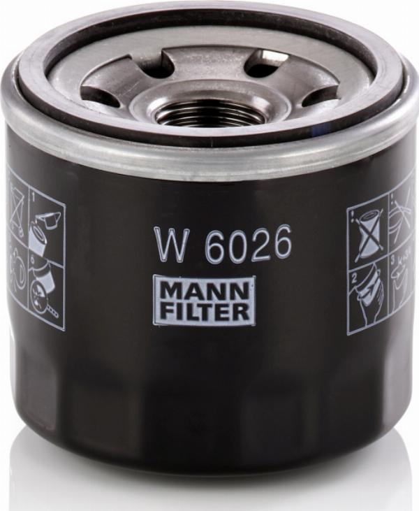 Mann-Filter W6026 - Eļļas filtrs